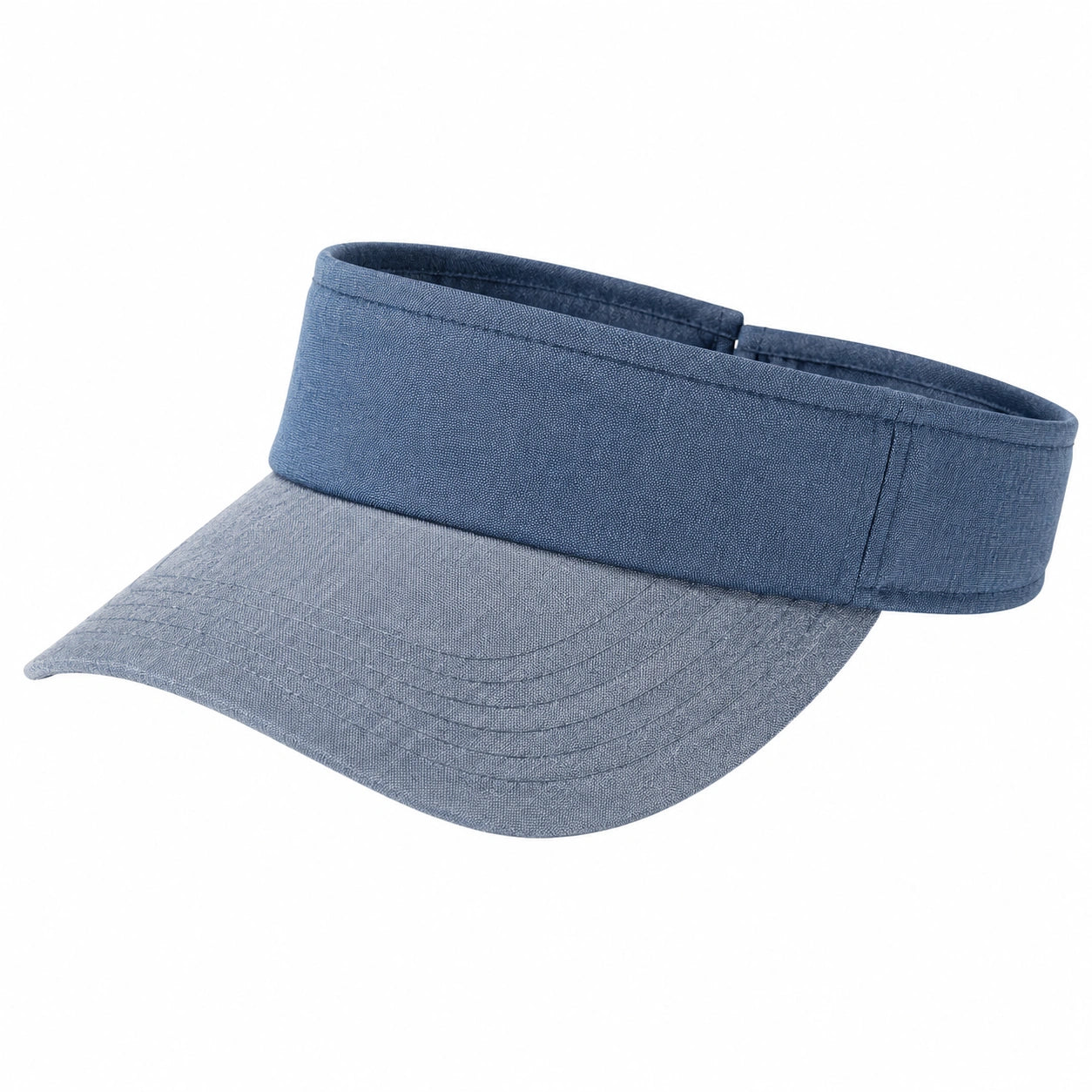 Sonnenblende Einheitsgröße aus Textil Blau - gebogener Schirm für Freizeit und Sport