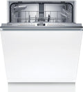Bosch Geschirrspüler, 60 cm, Weiß, SMV4HAX19E Serie 4, Einbau- komplett versenkbar, Home Connect, InfoLight, Favoritenprogramm