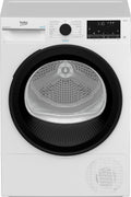 Beko Wäschetrockner, 8 kg, Weiß, B7TDT8820A, Frontlader Wärmepumpentrockner, 15 Programme, HomeWhiz, SteamCure