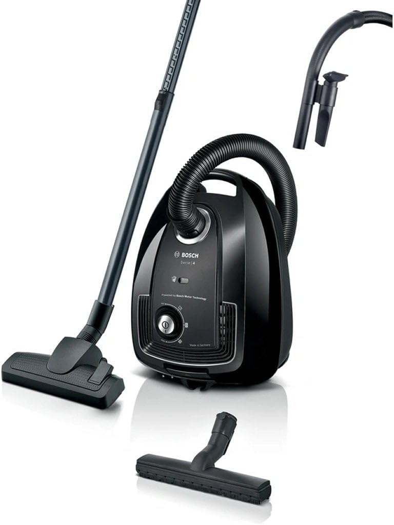 Bosch Staubsauger, 10 m, 4 l, Schwarz, mit Beutel, GL38, kompakt, leicht, umweltfreundlich, Staubbeutel XL, Aktionsradius