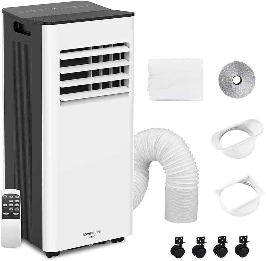 Klimaanlage, Weiß, Mobile 9000 BTU mit Abluftschlauch
