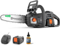 Husqvarna Kettensäge, 18 V, Grau/Schwarz/Orange/Silber, Akku- C15X-P4A, Batteriebetrieben (Lithium-Ionen, hohe Schnittgeschwindigkeit