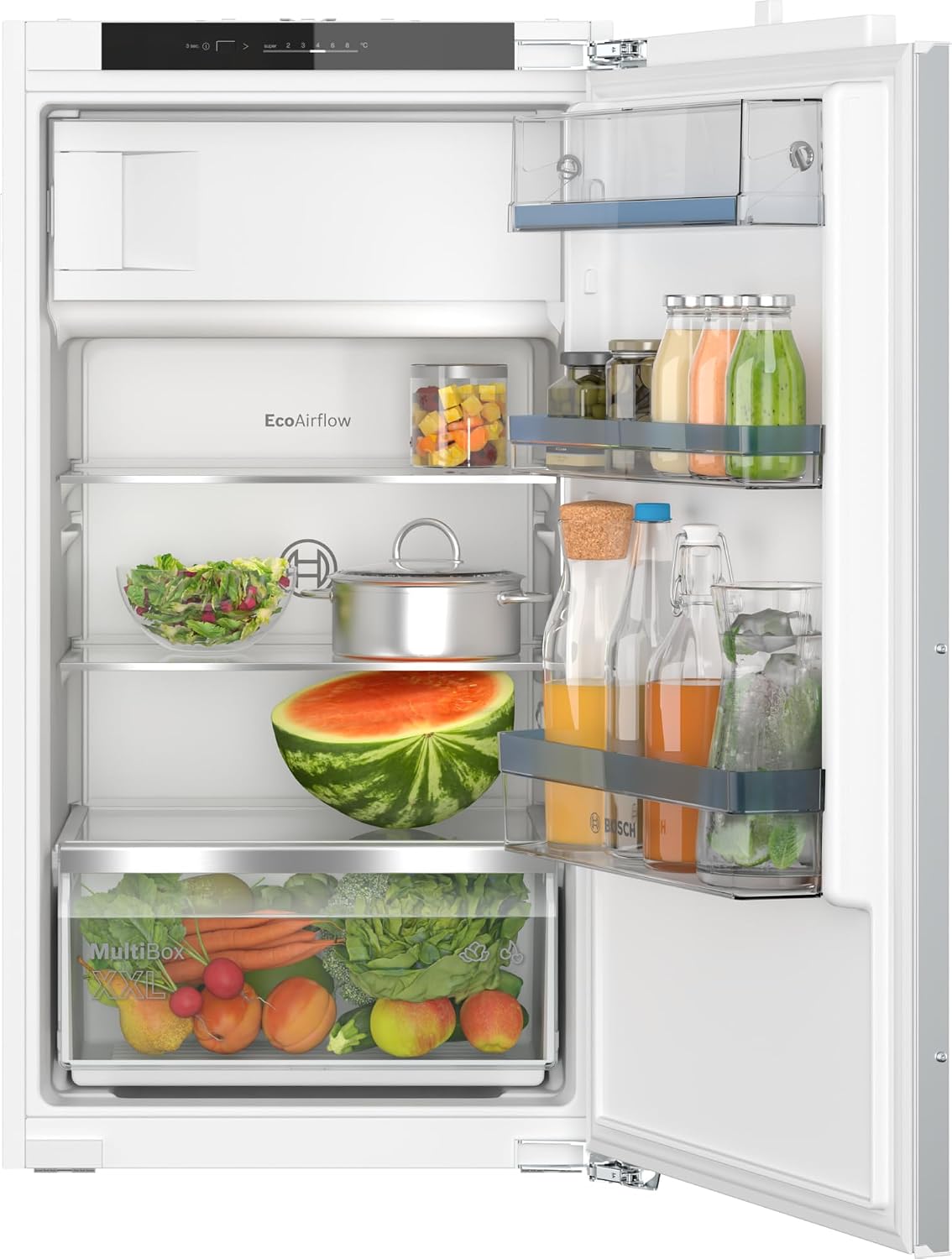 Bosch Kühlschrank, 102x56 cm, 132 L, 15 L, Weiß, KIL32VFE0 Einbau- Serie 4, integrierbarer Kühlautomat mit Gefrierfach
