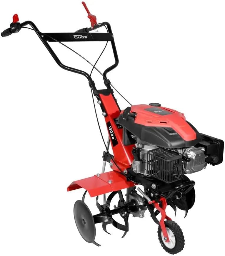 Güde Rasenmäher, 59 cm, Rot/Schwarz, Benzin Acker Motorhacke, Gartenfräse GF 3060.1, 1 PS, Arbeitsbreite