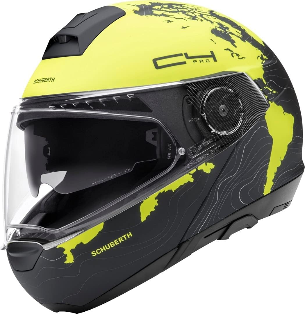 SCHUBERTH Klapphelme, Gelb/Schwarz, C4 Pro Magnitudo Klapphelm (Yellow, XS (53))