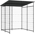 vidaXL Gerätehaus, 190x190x222 cm, Schwarz, Fahrradschuppen Unterstand Lagerschuppen Fahrradunterstand