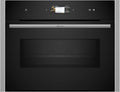 NEFF Mikrowelle, 60 x 45 cm, Silber, C24FS31N0, Compact-BackofenIntegrierbarer Backofen mit, Full Touch TFT-Display