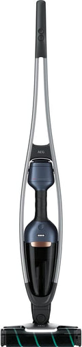 AEG Staubsauger, Schwarz/Silber/Blau, QX9-1-P5IB 2in1 Akku /beutellos/Zubehörset/bis zu 55 M