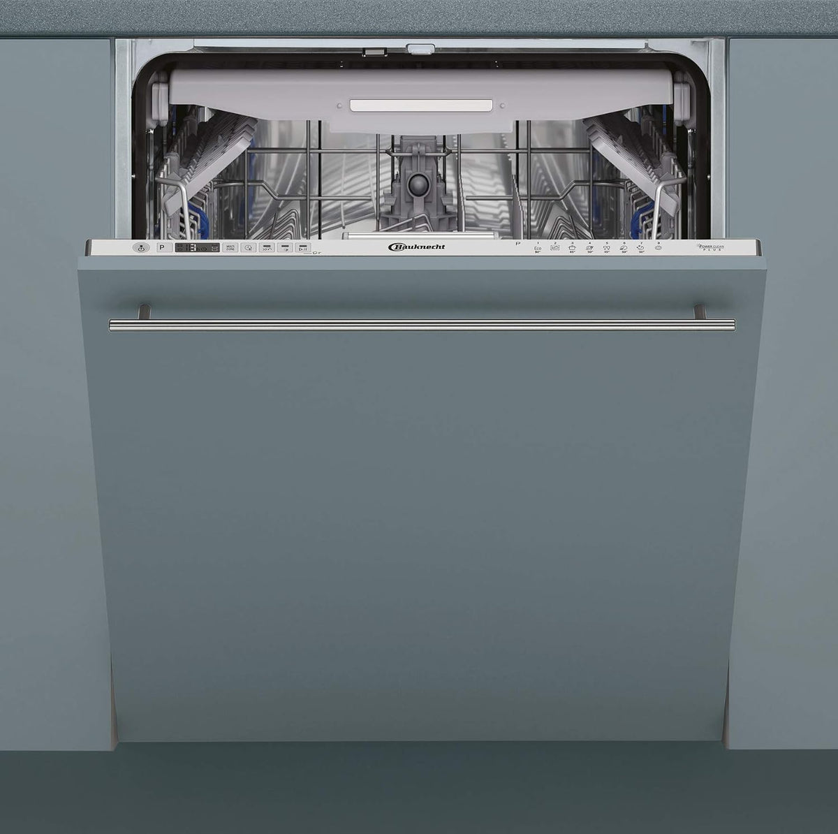 Bauknecht Geschirrspüler, 60 cm, Grau, BIO 3O26 PF Vollintegrierbarer / 14 Maßgedecke / 7
