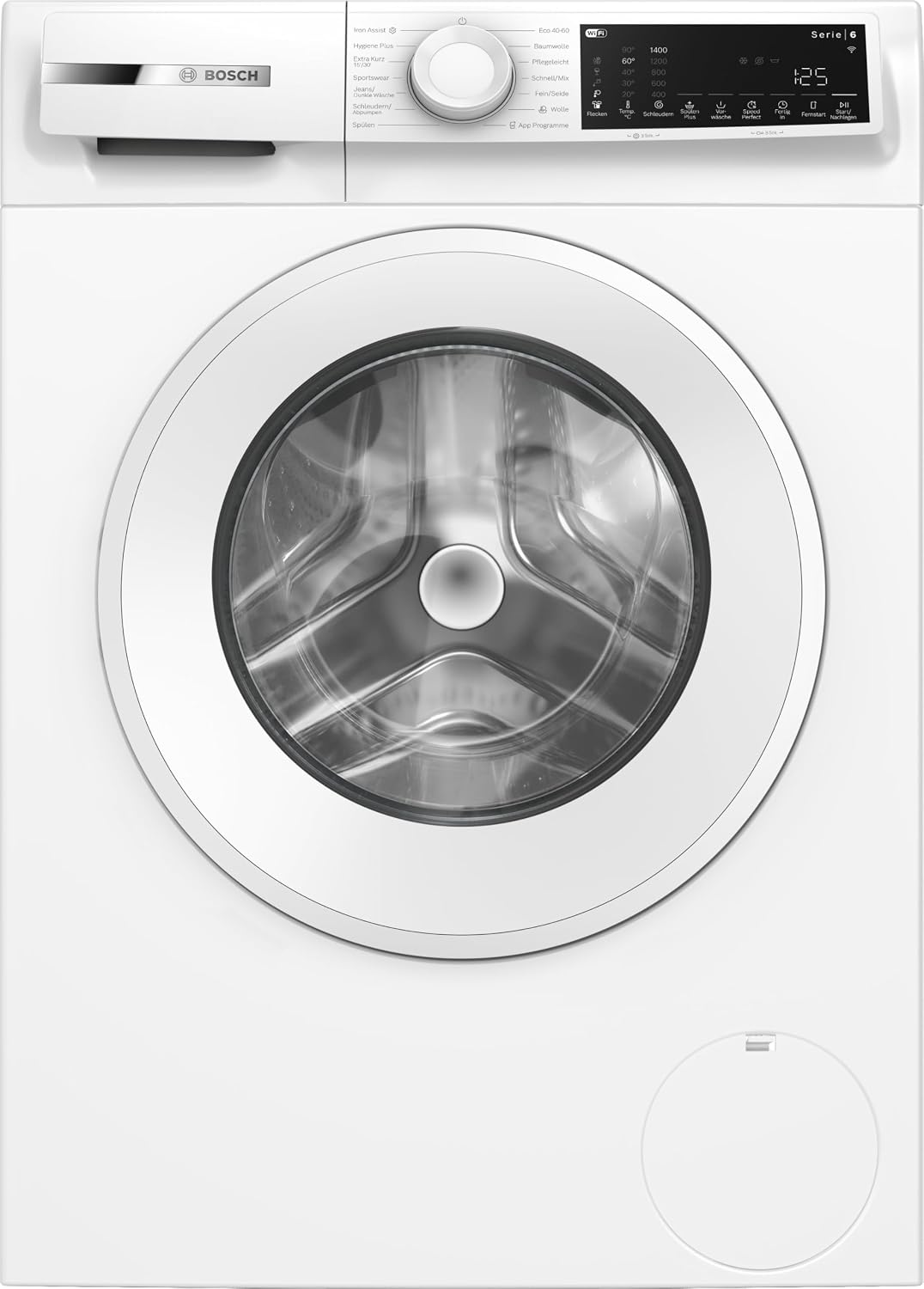 Bosch Waschmaschine, 10 kg, Weiß, Serie 6 Smarte Frontlader- 1400 UpM WGJ2540S1