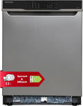 TELEFUNKEN Geschirrspüler, 60 cm, 44 dB, Silber, Unterbau-, Spülmaschine, 12 Maßgedecke, 9 Programme, AquaStop - Schutz vor Wasserschäden