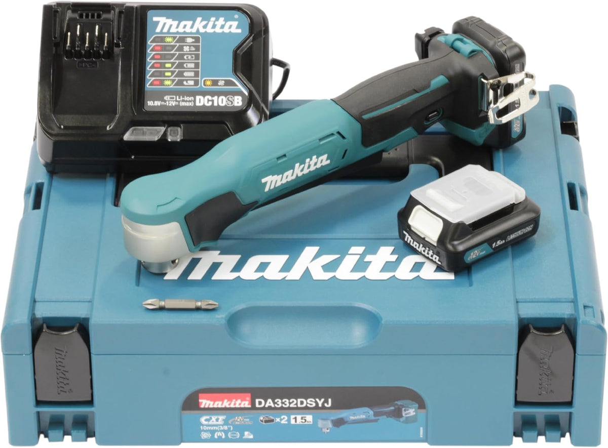 ## Akku-Winkelbohrmaschine DDA351RTJ inkl. 5 Ah Akku mit Koffer Elektrowerkzeug, 10,8 V, 1,5 Ah, Petrol/Schwarz