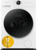 Midea Waschtrockner, 48 cm, 6 kg, Weiß/Schwarz, MF200D86WB-14EAS Waschtrokner, 8/ Waschen/Trocknen, Inverter Mortor