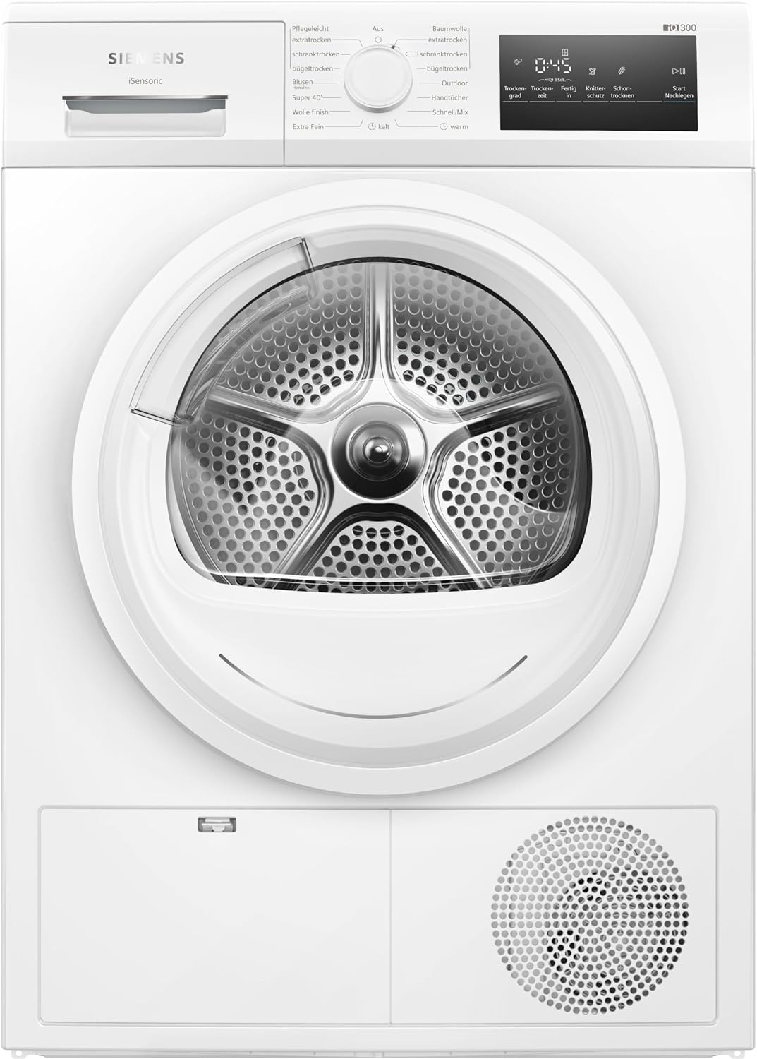 Telefunken Kondenstrockner T-11-400-B Trockner mit 15 Programmen Wäschetrockner, 8 kg, Weiß