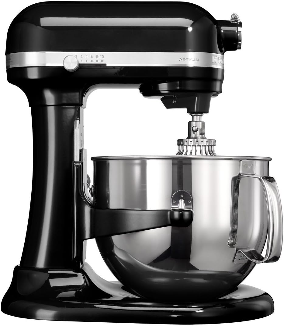 KitchenAid Küchenmaschinen Rührgeräte & Mixer, 6,9 l, Schwarz/Metall, 1.3 HP ARTISAN Onyx Schwarz 5KSM7580XEOB