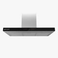 EAS Dunstabzugshaube, 90 cm, Silber/Schwarz, ELECTRIC SMART TECHNOLOGY - Dekorative NoTouch Farbe