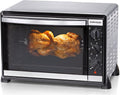 Rommelsbacher Backofen, 42 Liter, 1800 W, Silber/Schwarz, Back & Grill Ofen BG 1805/E - Backraum, 7 Heizarten, Umluft