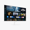 Samsung Monitor, Weiß, 32' Smart M7 (M70F) 4K UHD Display mit Vision AI, Smart TV Apps, Gaming Hub, USB-C, HDMI