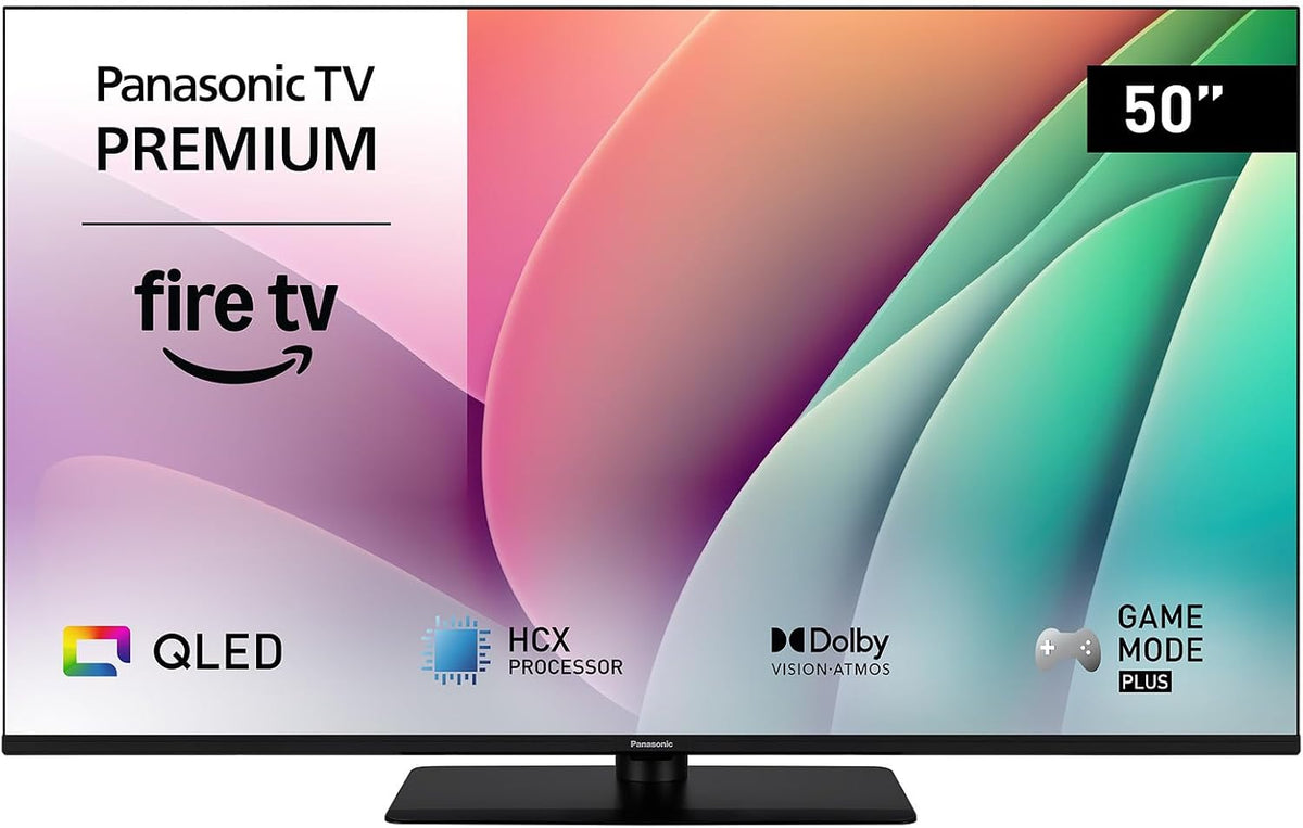 Panasonic Fernseher, 50 Zoll, Schwarz, Premium TV-50W80AEZC, QLED 4K Ultra HD, Fire TV