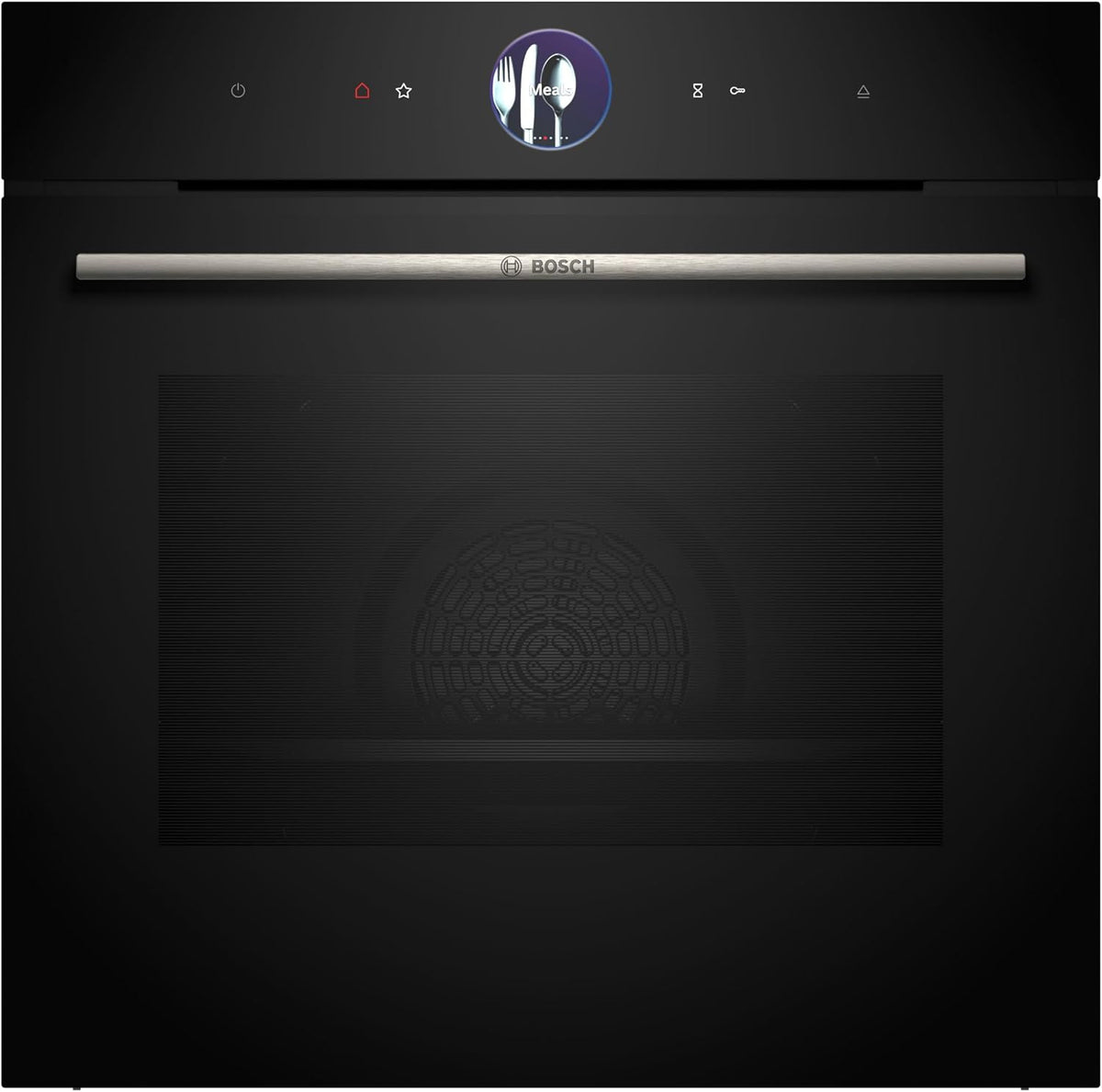 Bosch Backofen, 60 x 60 cm, 1 L, Schwarz, HSG7364B1, Smarter Serie 8 Einbau-Dampf, Wassertank, Made in Germany
