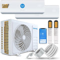 DANYON Split-Klimaanlage, 5,2 kW, Weiß/Gold, Multisplit Klimaanlage 2 Innengeräte - 18000 BTU -, sehr leise & energiesparend