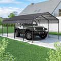 XINRISHENG Markise, 12' B x 20' T x 8,5' H, Metall, Grau/Schwarz, Heavy Duty Metall Carport, Allwetter Outdoor Storage Carport