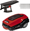 Einhell Mähroboter, 5,2 Ah, 18 cm, 18 V, Schwarz/Rot, FREELEXO 1200 LCD BT Power X-Change (Li-Ion, Multizonenmäher