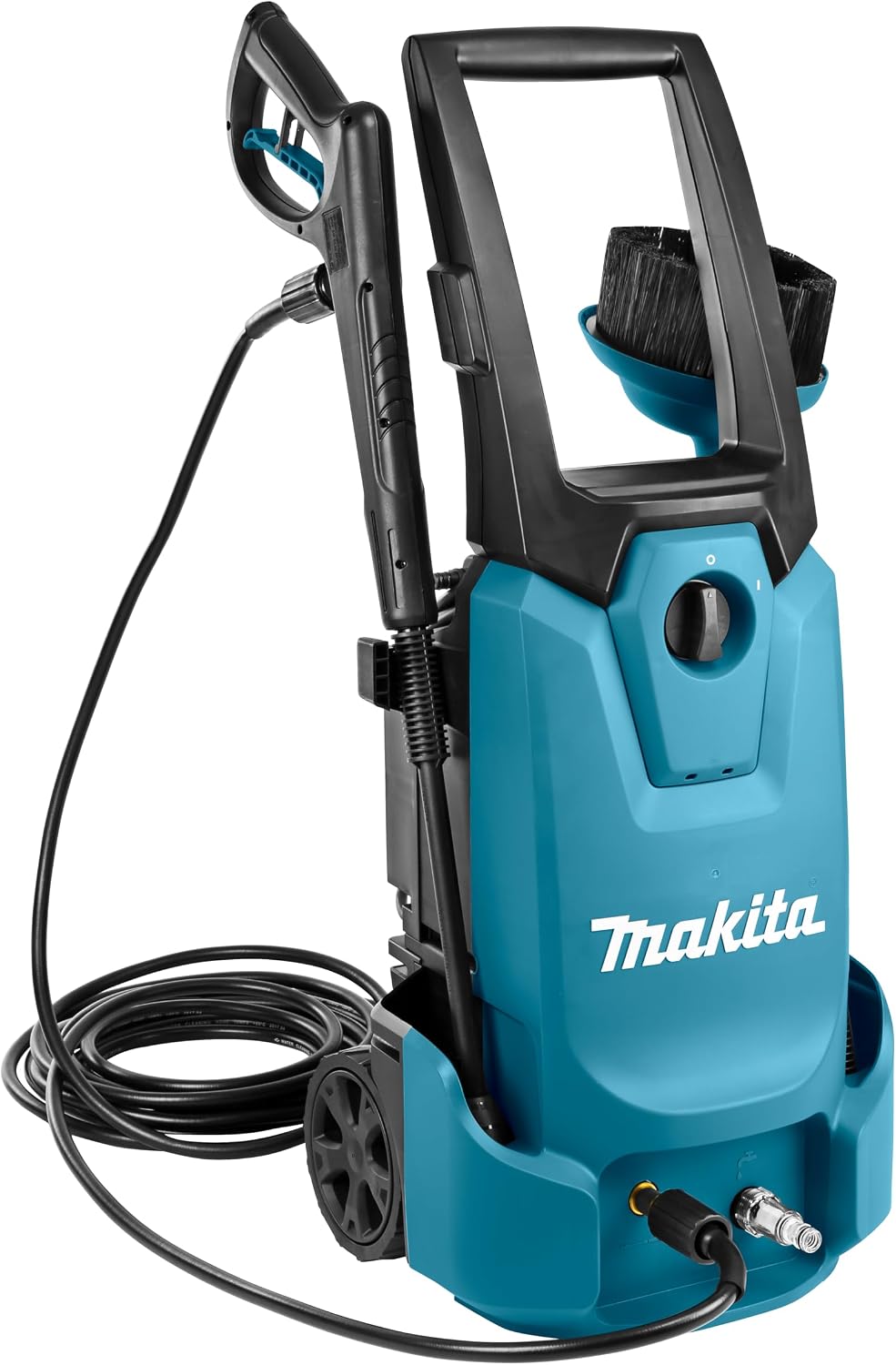 Makita Hochdruckreiniger, 120 bar, 1800 W, 230 V, Blau/Schwarz, HW1200 mit selbstansaugender Pumpe