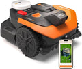 WORX Mähroboter, 500 m, Schwarz/Orange, Landroid Vision Cloud WR305E 2WD ohne Begrenzungskabel für, VSLAM+ RTK Cloud Navigation