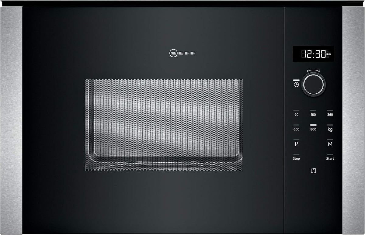 Neff Mikrowelle, 38,2 x 59,4 cm, Schwarz/Silber, HLAWD23N0 Einbau- N50