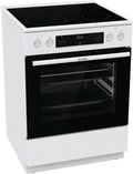 Gorenje Elektroherd, 71 Liter, 60 cm, Weiß/Schwarz, GECS6C 70 WPA Elektro-Standherd mit Glaskeramik-Kochfeld /