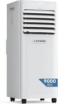 LEENON Klimaanlage, 2.6KW, 35 m, Weiß, Mobil Klimagerät 9000 BTU, 4 in 1 Kühlen Entfeuchten Lüftermodus Schlafmodus