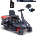 Scheppach Rasenmäher, 61 cm, 75 mm, 150 L, Schwarz/Rot, Benzin Aufsitzmäher MR230-61, E-Start, Schnittbreite, 35- Schnitthöhe