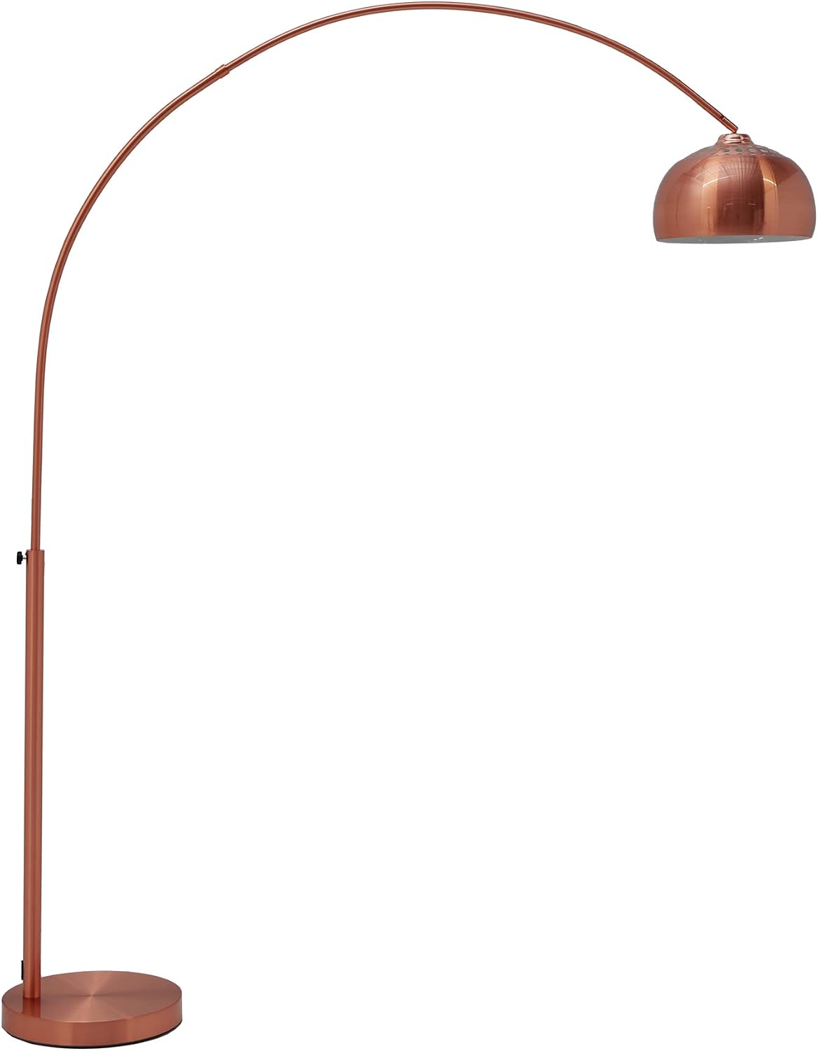 massivum Hänge- & Pendelleuchten, 210 cm, Kupfer, Invicta Interior Design Bogenlampe Lounge Deal Marmorfuss