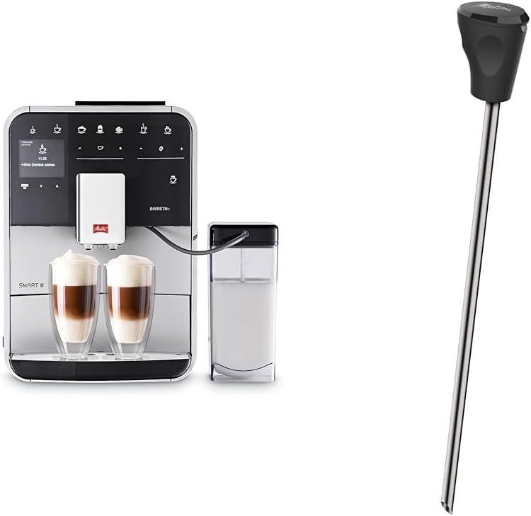 Melitta Kaffeevollautomat, Silber/Schwarz, Caffeo Barista T Smart F830-101, mit Milchbehälter, Smartphone-Steuerung mit Connect App