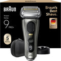 Braun Elektrorasierer, Silber/Schwarz, Series 9 Pro+ Rasierer Herren Elektrisch, mit 5 Pro Rasierelementen, Langhaarschneider ProTrimmer