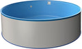Medipool Stahlrahmenpool, 1,20 m, weiß/blau, Schwimmbecken-Set MTH Premium Stahlwandpool Made in Germany, 00 x mit Einbauskimmer-Set