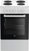 Beko Kochfeld, 50 cm, Weiß/Schwarz, FSS56000GW Herd- -Kombination (Freistehend) / /SteamShine