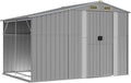 Gerätehaus Homgoday, 277x192,5x179 cm, Verzinkter Stahl, PP (Polypropylen), Grau