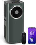 Klarstein Klimaanlage, 49 m, 23 l, Anthrazit, Kraftwerk Smart 10K Mobiles Klimagerät, 10000 BTU, 29- ², App & Alexa Steuerung