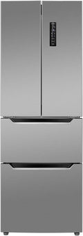 Bomann Kühl-Gefrierkombination, 186 cm, 39 dB, 320 L, Silber, ® Kühlschrank mit Gefrierfach, No-Frost Gefrierteil