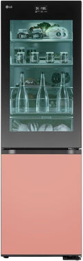 LG Kühl-Gefrierkombination, 352 L, Schwarz/Rosa, GBG719MDNN, MoodUp mit einstellbaren Farbänderungen, InstaView