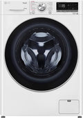 LG Waschmaschine, 10,5 kg, Weiß/Schwarz, Electronics F6WV710P1, AI DD Steam TurboWash 360°, 1560 Umdrehungen, ThinQ