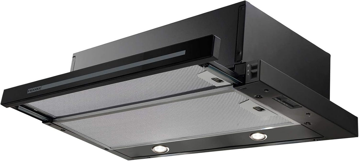 Franke Dunstabzugshaube, Schwarz/Silber, Smart Glass FSM 601 BK/GL / Flachschirmhauben