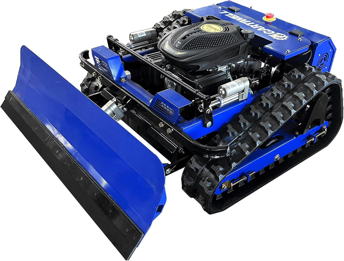 FM-SOLAR Rasenmäher, Schwarz/Blau, CARTIWELL Ferngesteuerter Motor- CW-500 Böschungsmäher