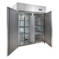 GastroHero Kühlschrank, 1350 Liter, Silber, ECO 1300 GN 2/1 Monoblock Gastronomie Gastronomiebedarf, Großvolumiger freistehend Gewerbe