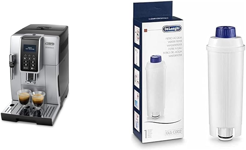 De'Longhi Kaffeevollautomat, Silber/Weiß, De' Dinamica ECAM 350.35.SB mit Profi-Milchaufschäumdüse, weiß