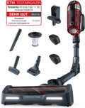 Rowenta Stabstaubsauger, 25,2 V, Rot/Grau, X-Force Flex 11.60 Kabelloser, Tierpflege, 130-Watt-Saugleistung, Wechselakku
