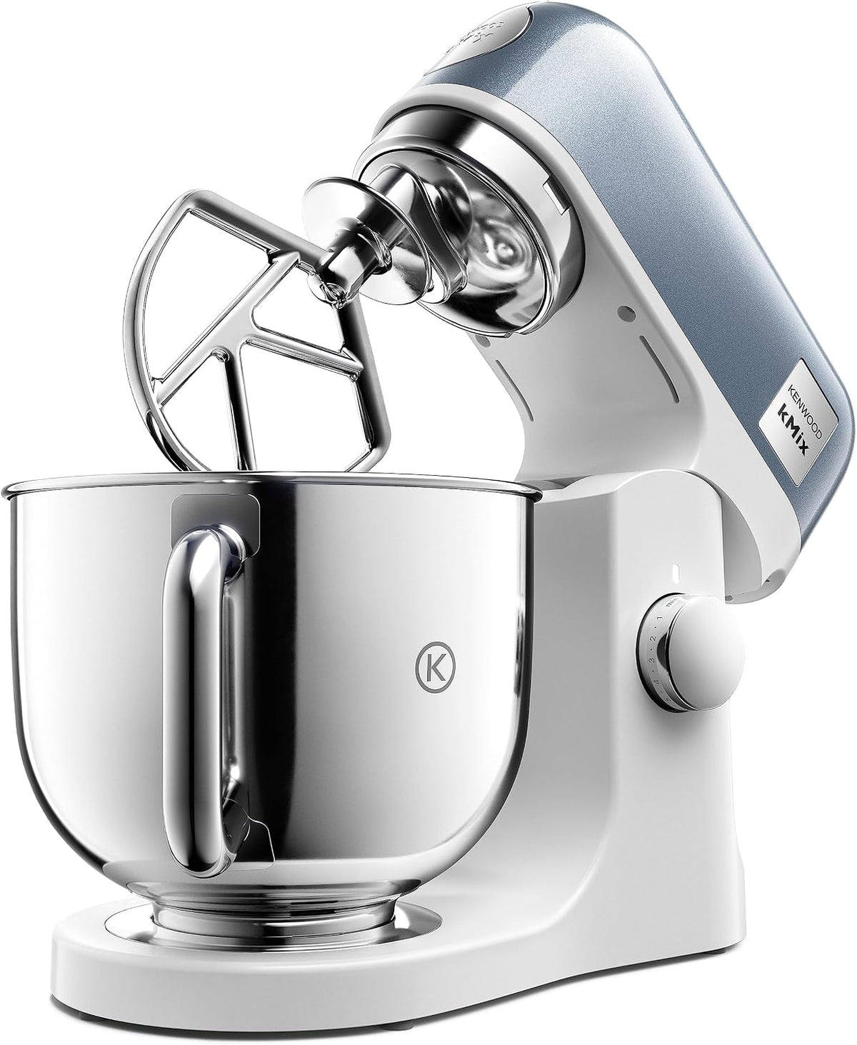Kenwood Universalküchenmaschinen, 5 l, Blau Metallic/Weiß/Silber, kMix Editions KMX760BL Küchenmaschine, Edelstahl Schüssel