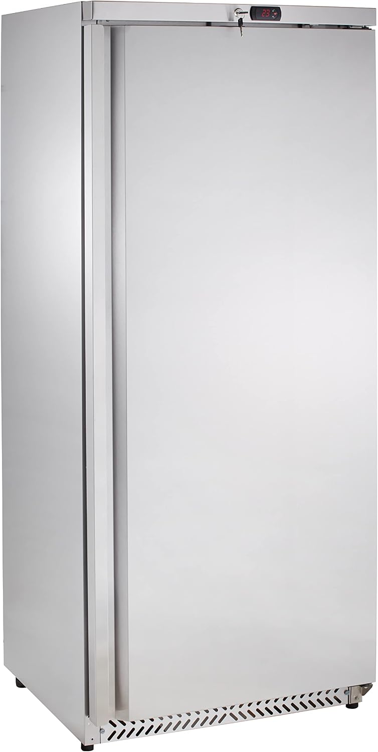 GastroHero Kühlschrank, Silber, Lager ECO 590 Edelstahl Gastronomiebedarf